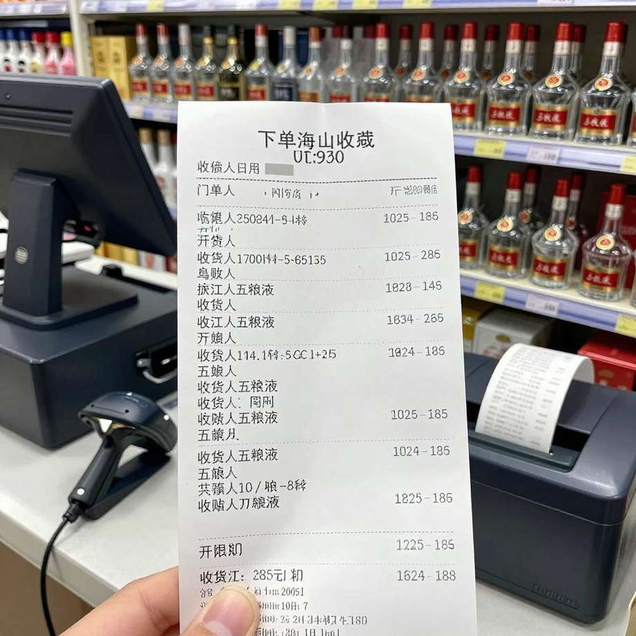 超市2小时接到7笔五粮液订单报警 / 近日 / 浙江舟山一超市两小时内接到七笔订单 / 购买31瓶五粮液 / 下单人不同 / 收货人却相同